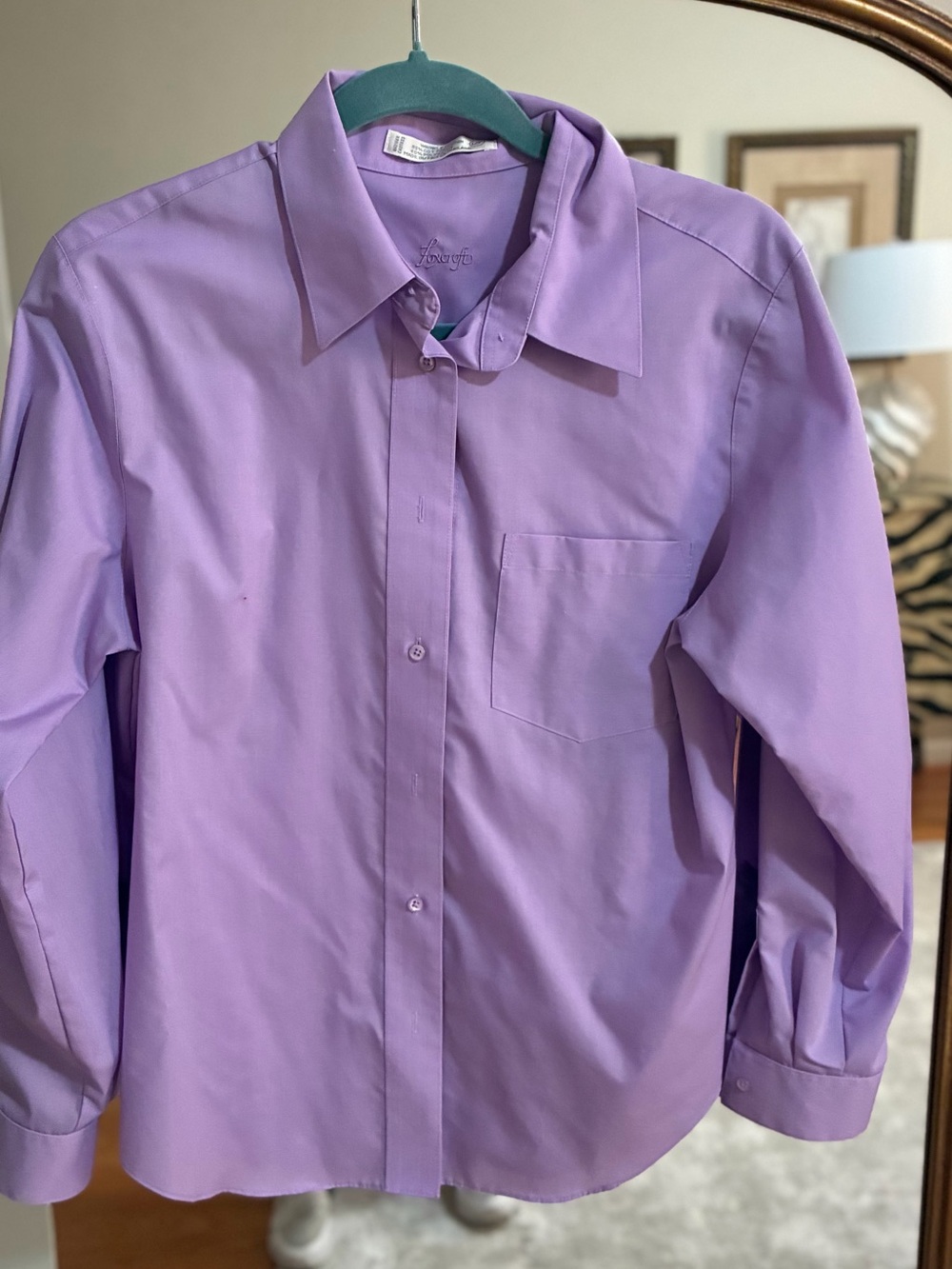 Foxcroft Lavender Long Sleeve Dress Shirt